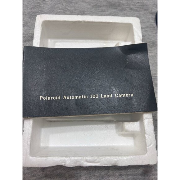 Polaroid Land 103 Packfilm Land Camera and Case Gray 1960s - Picture 3 of 8
